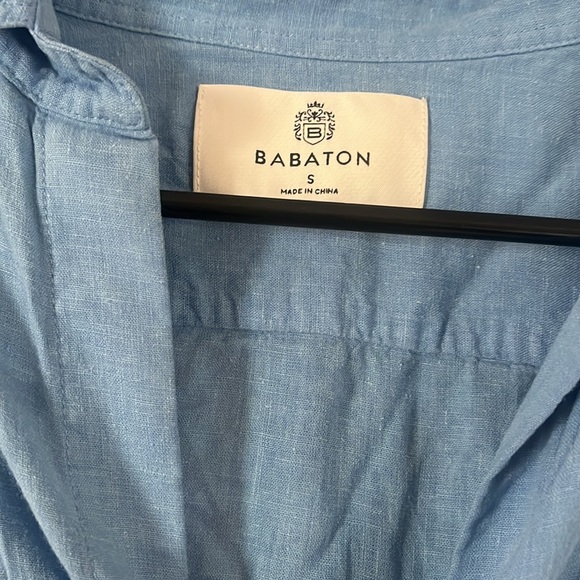 Aritzia Babaton linen blend button up bundle of 2. Size small. - Picture 5 of 7
